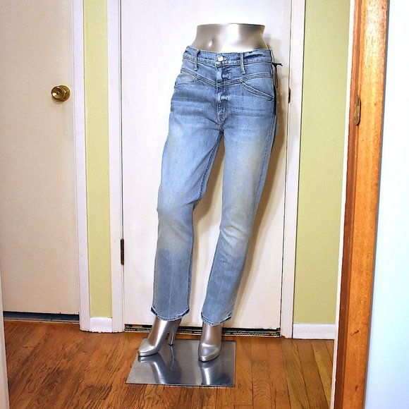 MOTHER | The Dazzler Yoke Front Ankle Straight Jeans (Wild Calling) Sz 32 NWT - Picture 6 of 7